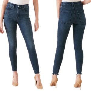 Good American High Rise Dark Blue Jeans